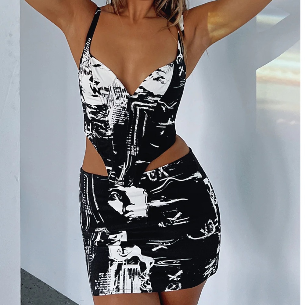 White Fox Boutique - New Direction Mini Skirt DICE XS